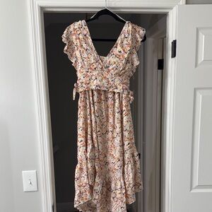 Free People Multicolor Floral Midi Dress
